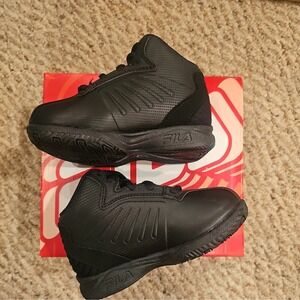 FILA‎ High Top Trainers Black Synthetic Boys 6.5c